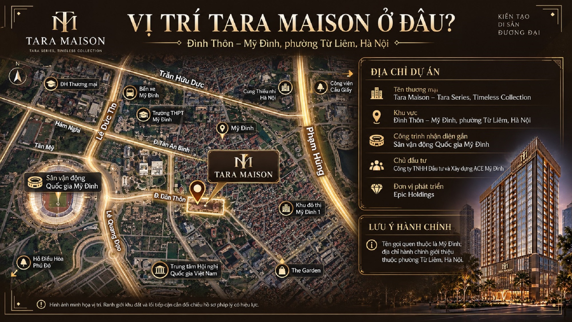 Vị trí Tara Maison Mỹ Đình